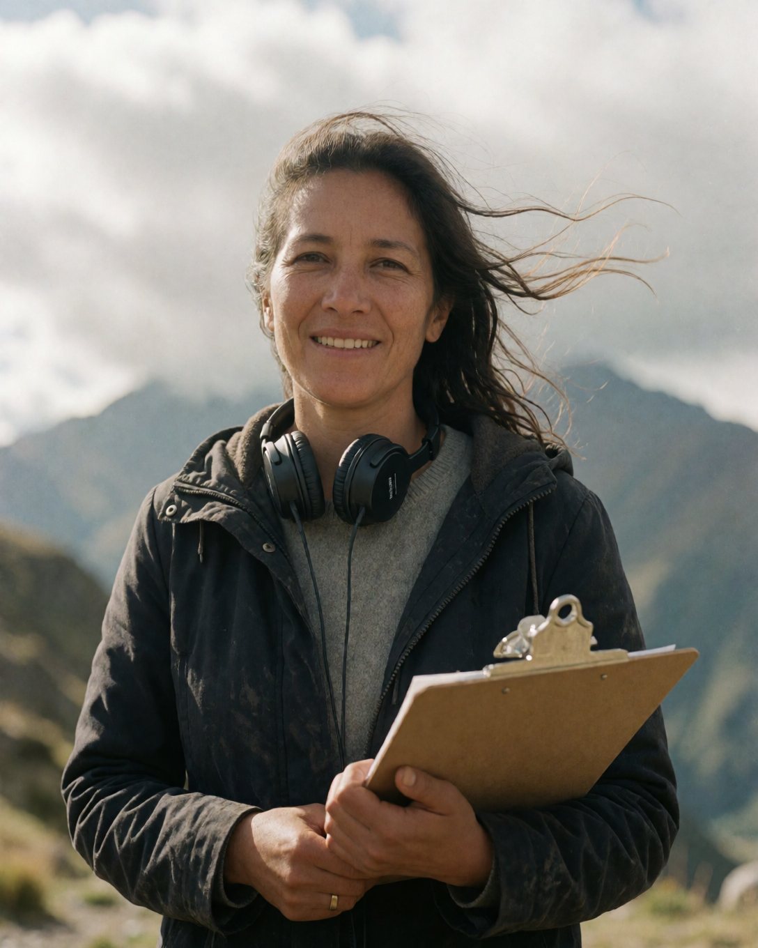 Documentary producer on location